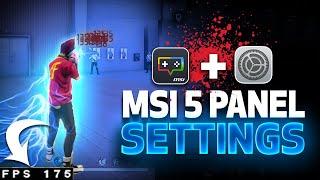 This MSI 5 Settings will make you Hacker  Free Fire