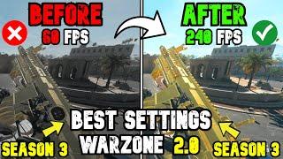 BEST WARZONE 2 (SEASON 3) SETTINGS FOR HIGH FPS: Ultimate Warzone 2 Optimization Guide