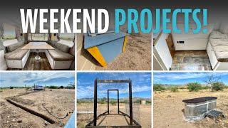 Homestead Projects - A Weekend on the #tinyshinyhomestead