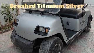 Electric Golf Cart - Brushed Titanium Silver