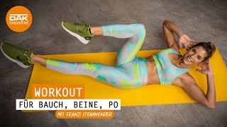 Workout für Bauch, Beine, Po | #fitmitfranzi | DAK-Gesundheit