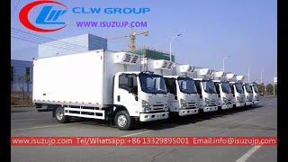 7 sets of Isuzu KV600 6 ton reefer box truck exported to Uzbekistan