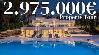 2.975.000€ Modern Home Tour in Nueva Andalucia, Marbella Spain.