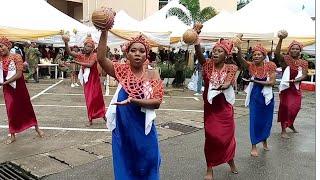 St Leo's CYON entertains guests with Bini cultural dance