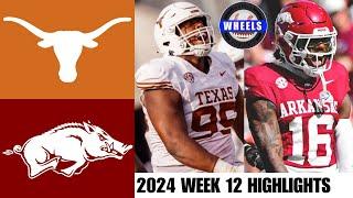 #3 Texas vs Arkansas | Week 12 | 2024 College Football Highlights