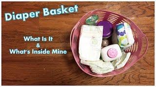 What Is A Diaper Basket & Whats In Mine - Why We Dont Have a Changing Table