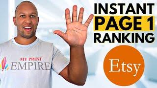 5 Etsy SEO Secrets I Use To INSTANTLY RANK My Shop Lisitngs On Page #1