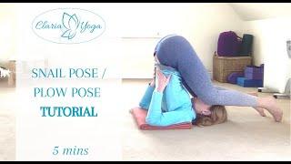 Snail pose / Plow pose tutorial