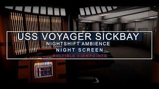 12 Hours | Starship Voyager | Sickbay Nightshift Ambience | Star Trek | White Noise, ASMR, Sleep