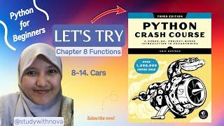 #49 Let's Code Python Crash Course | studywithnova