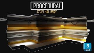 3ds Max | Procedural Sci-Fi Hallway | Tutorial