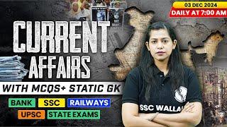 Current Affairs Today | 03 December 2024 | Current Affairs 2024 | Daily Current Affairs | Krati Mam