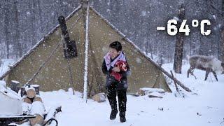 How Do People Live in a Tent and Shower at −71°C (−95°F)? Yakutia, Siberia