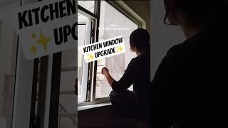 My rented flat's kitchen has privacy issues‍ #makeover #kitchenmakeover #privacyfilm #upgrade #diy