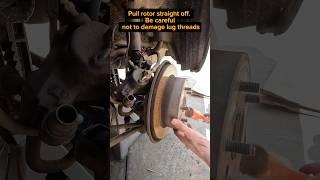 How to remove rear brakes and rotors in 60 seconds