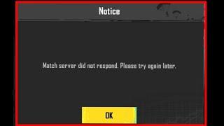 Bgmi Fix Match server did not respond. Please try again later Problem Solve In Pubg & Bgmi