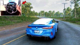 BMW M8 Competition - Forza Horizon 5 | Steering Wheel Gameplay