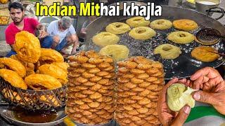 India Ki Sabse Purani Mithai KHAJLA (BULK MAKING) || DELHI JAMA MASJAID || khajla recipe ||