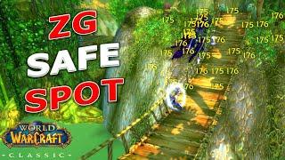 WoW Classic - ZG SAFE SPOT!? New Power Level + Gold Farm Strat!