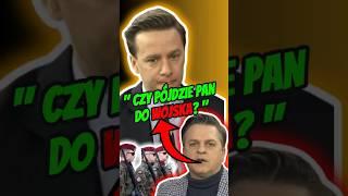 BOSAK ZASKOCZYŁ ODPOWIEDZIĄ... "CZY PÓJDZIE PAN DO WOJSKA?" REDAKTOR W SZOKU #polityka #konfederacja