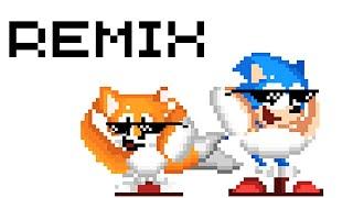 Sonic and Tails Dancing Meme REMIX (FLASHING LIGHTS)