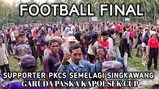 Supporter PKCS Semelagi football final tarkam Kalimantan Barat Garuda Paska Kapolsek Cup 2024