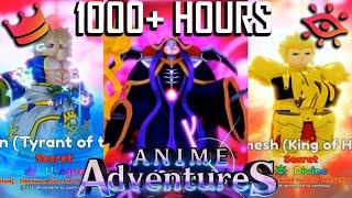 Rich Noob's 1000+ Hours Journey in Anime Adventures Roblox