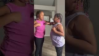 Kahmiya and Kahmila tried this viral dance! #shorts #justtheleefam #theleefamilee #dance