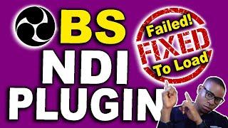  OBS NDI Plugin Failed To Load "FIXED" | OBS NDI Plugin 2024