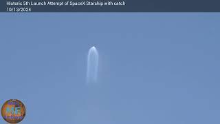 SpaceX Starship ITF5 from the Roof of HDI Resort SPI.