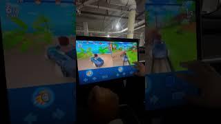 Me and my dad are playing race track