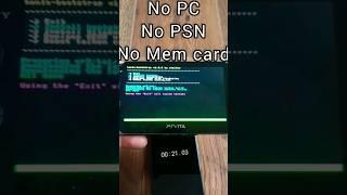 The EASY Way to FREE your Ps Vita in 15sec 2023 | No PC, No PSN - HENlo Exploit  #shorts #vita #psp