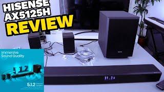 Hisense AX5125H 5.1.2 Soundbar with Wireless Subwoofer Review| Hisense AX5125H Setup