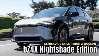 2025 Toyota bZ4X als Nightshade Edition | 20 Zöller, Spoiler & anderes Interieur