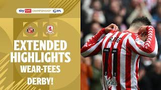 WEAR-TEES DERBY! | Sunderland v Middlesbrough extended highlights