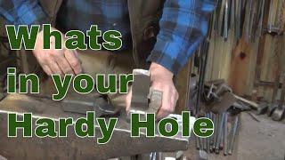 Tools for the anvil hardy hole - blacksmithing tools