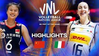 China  vs. Italy  - Highlights | Week 2 | Women's VNL 2025
