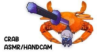 【CRAB ASMR/HANDCAM】Local rock breaks limbs live on stream