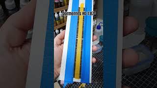 dormentes para via permanente HO 1:87 #modelismo #ferromodelismo #hoscale #trem