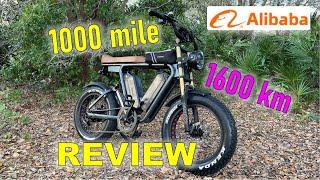 1000 miles on Alibaba eBike review of Yolin EP 19 Dual Battery eBike