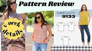 SIMPLICITY PATTERN REVIEW 9133, SEWING CLOTHES FOR SUMMER WITH WOVEN FABRICS