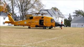 USCG MH-60T Jayhawk helicopter start-up and take-off