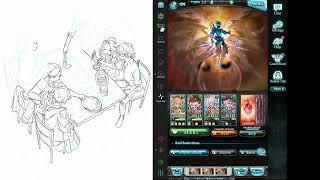 [Granblue Fantasy] Pre-Nerf LuciHL with a friend but I forgot audio so I put a speedpaint next to it
