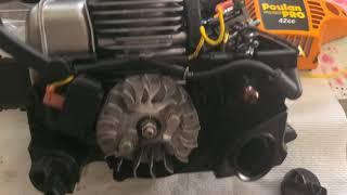 Poulan Pro 42CC chainsaw fuel line and filter replaced DIY