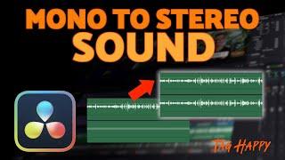 DaVinci Resolve - Mono to Stereo Sound