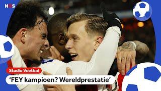 ‘Wereldprestatie als Feyenoord kampioen wordt’  | Studio Voetbal | NOS Sport