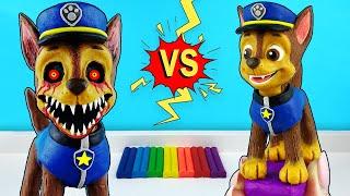 Щенячий Патруль Страшный ГонщикЩенки из игры PAW Patrol.ЕХЕ. Лепим фигурки из пластилина с Лепка ОК