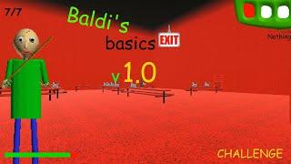 Baldi's basics v1.0 - Beaten without INTERACTING  with characters Except Playtime