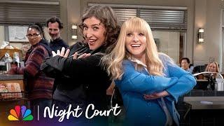 Melissa Rauch Welcomes Mayim Bialik to the Night Court Family | Night Court | NBC