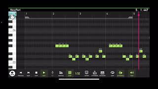 【Hatsune Miku】Mobile VOCALOID Editor Test (Electrosaturator)